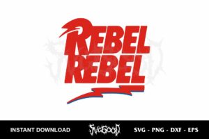 rebel rebel david bowie svg