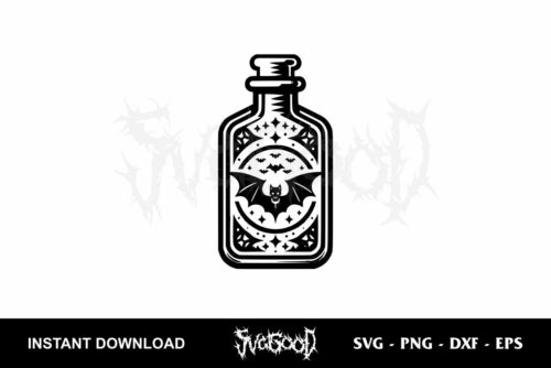 Halloween Potion Bottle SVG Free