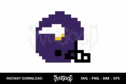 Minnesota Vikings Helmet Pixel SVG