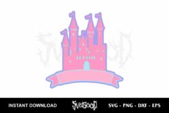 Cinderella Castle Cake Topper SVG
