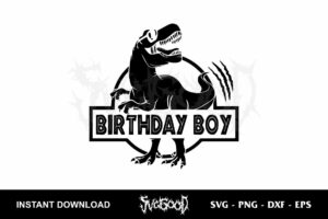 dinosaur birthday boy svg cricut