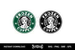 frozen coffee svg cricut