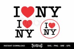 I love NY Logo SVG Cricut