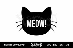 meow cat svg cricut