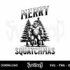 merry squatchmas svg