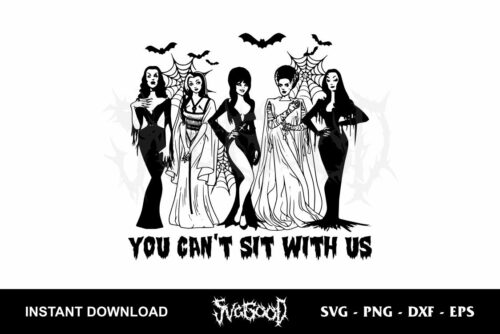 you can't sit with us svg