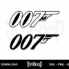 007 james bond logo svg cricut