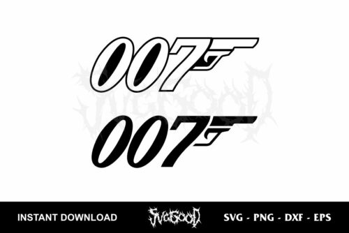 007 james bond logo svg cricut