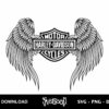 Harley Davidson Wings SVG Cricut
