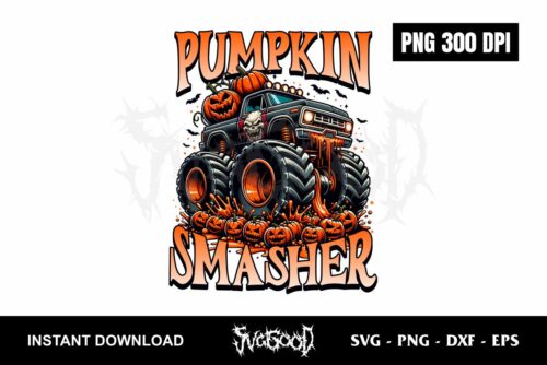 PUMPKIN SMASHER PNG HALLOWEEN MONSTER TRUCK PNG