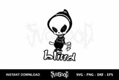 blind logo skull svg cricut
