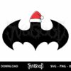 christmas batman logo svg cricut