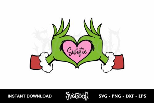 grinch hand swiftie svg