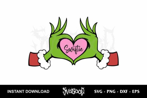 Grinch Hand Swiftie SVG