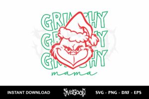 grinchy mama svg cricut