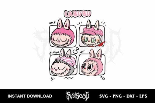 Labubu Face SVG Vector