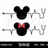 mickey minnie nurse heartbeat svg cricut