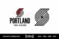 Portland Trail Blazers Logo SVG Cricut