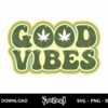 retro good vibes weed svg