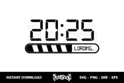 2025 Loading SVG Happy New year 2025 SVG