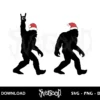 big foot santa hat svg