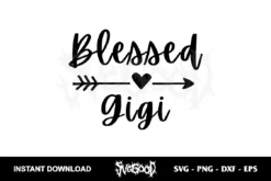 blessed gigi svg cricut