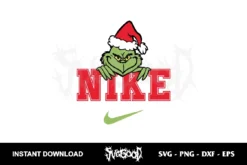 Christmas Nike Grinch SVG