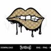 Gucci Lips Clipart SVG 3 gucci lips clipart svg