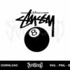 Stussy 8 Ball SVG Cricut 2 stussy 8 ball svg cricut
