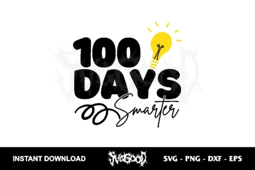 100 days smarter svg