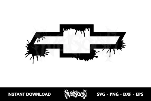 Drip Chevrolet SVG Cricut