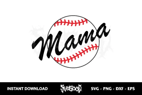 baseball mama svg