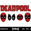 Deadpool Mask SVG Collection 3 deadpool mask svg collection