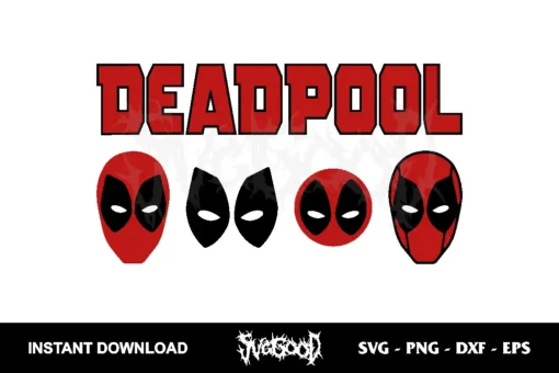 Deadpool Mask SVG Collection
