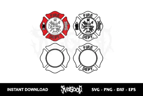 fire dept svg layered