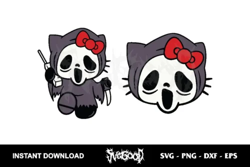 hello kitty scream svg