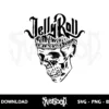 jelly roll skull svg cricut