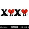 xoxo bad bunny svg