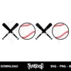 XOXO Baseball SVG 2 xoxo baseball svg