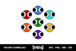 LOOKIES RAINBOW FRIENDS SVG PNG