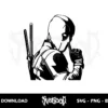 deadpool silhouette svg