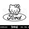 hello kitty ford svg cricut