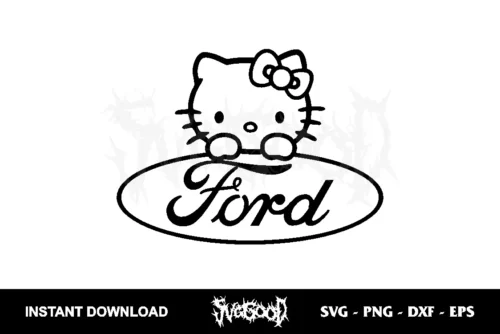 hello kitty ford svg cricut