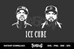 Ice Cube Silhouette SVG Cricut
