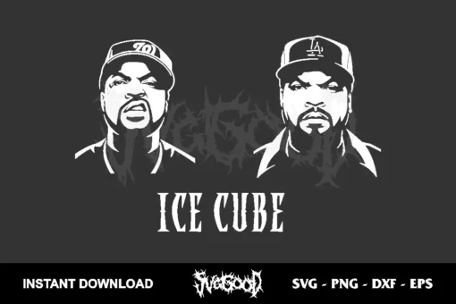 Ice Cube Silhouette SVG Cricut