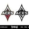 las vegas aces logo svg cricut