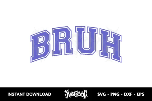 retro bruh svg cricut