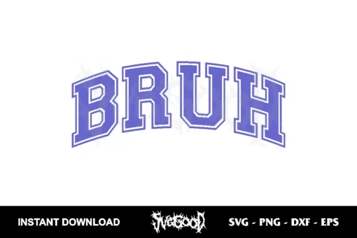 retro bruh svg cricut