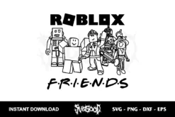 roblox friends svg cricut