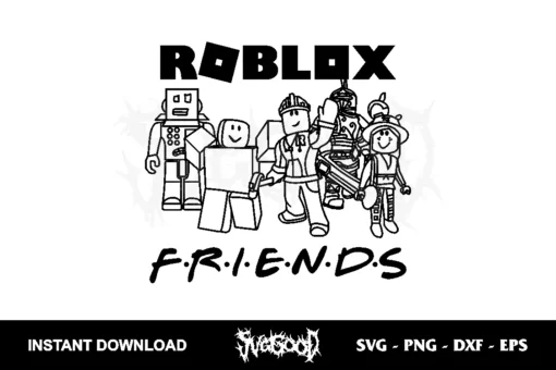 roblox friends svg cricut